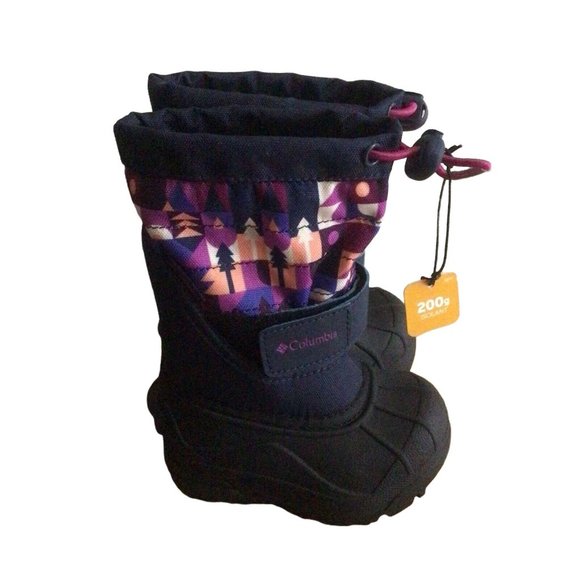 Columbia Other - Columbia Toddler's 5 Collegiate Powderbug Plus II Print Insulated Snow Boots NWB